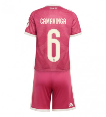 Real Madrid Eduardo Camavinga #6 Replika Tredje Tröja Barn 2026-27 Kortärmad (+ Korta byxor)